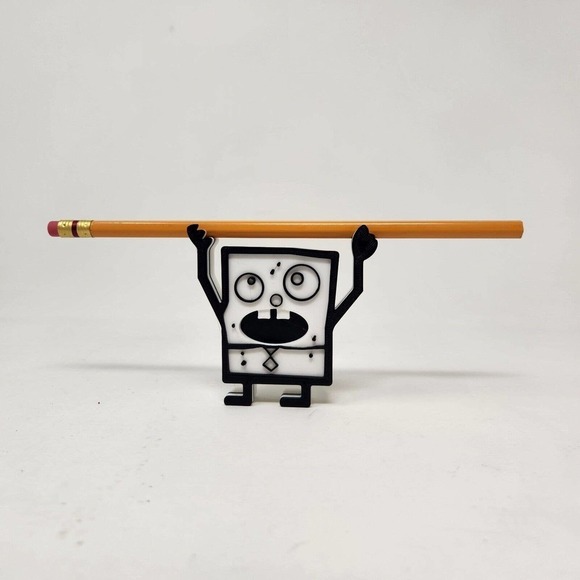 3D DoodleBob Pencil holder Fan Art Inspired SpongeBob printed pencil - Picture 1 of 6